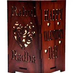 gojeeva Customised Name Wooden Table Lamp Table Lamp-picture-18