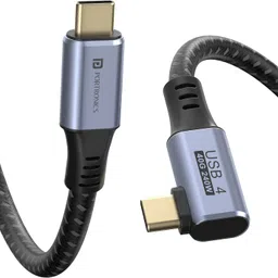 Portronics Type C 5 A 1 m Flash C2 240W Type C to Type C Cable, 40Gbps Data Transfer Speed, Thunderbolt 4-picture-11
