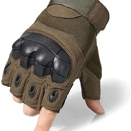 automerak Half Finger Tactical Gloves Riding Gloves image 2