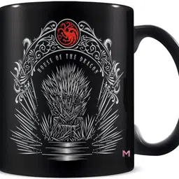 vk fashion House of The Dragon Iron Throne Printed Black Ceramic Coffee Mug-picture-26