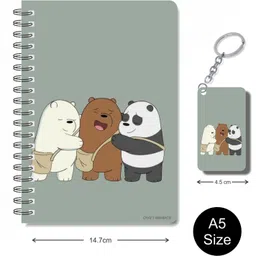 craft maniacs BARE BEARS 2023 COLLECTION A5 Notebook RULED 160 Pages image 2