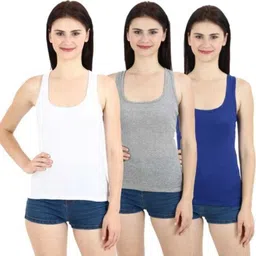 nrv creation Women White, Grey, Blue Camisole-picture-17