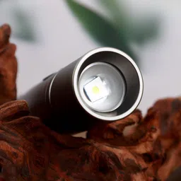 mz M279 (LED RECHARGEABLE METAL TORCH) Zoomable 150W Flashlight & 6000mAh Battery Torch image 2