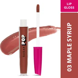sugar pop High shine Lip Gloss - 03 Maple Syrup | Richly Pigmented | Hyaluronic-Infused-picture-33
