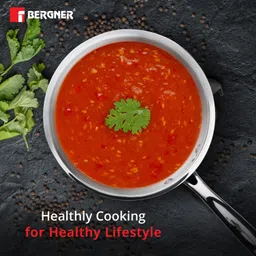 bergner Argent Tri-ply 1.8 Litre Saute Pan 22 cm diameter with Lid 1.8 L capacity image 5