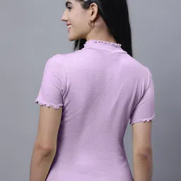 FBAR Pack Of 2 High Neck Ribbed Cotton Tops image 5