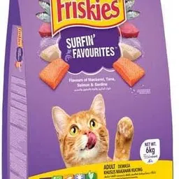 purina Friskies surfin Mackeral, Tuna, Salmon 6 kg Dry Adult, Senior, Young Cat Food-picture-19