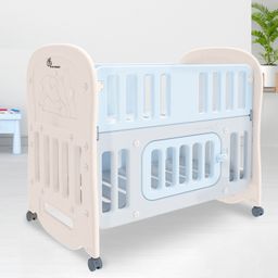 r for rabbit Dream N Play Plus Bedside Cot for Baby, 2 in 1 Multipurpose Rocking Baby Cot-picture-49