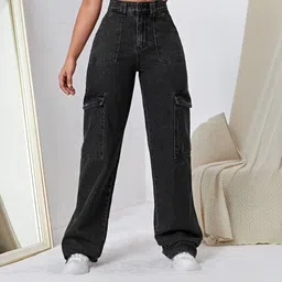 dwarkeshfashion Women Regular High Rise Grey Jeans-picture-19