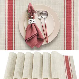 casa furnishing Rectangular Pack of 6 Table Placemat-picture-17