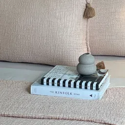 Sadyaska Peach Textured 180-249 GSM Double King Bed Cover With 2 Pillow Covers image 5