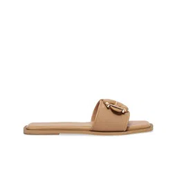 ERIDANI Women Ethnic Open Toe Flats with Buckles image 4