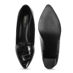 CORSICA Textured Party Block Pumps with Buckles image 5