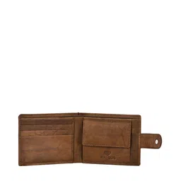 Walrus Men Brown Premium Genuine Leather Two-Fold Wallet With RFID Protection image 2