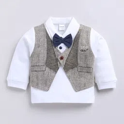 Moms Love Infant Boys Pure Cotton T-shirt With Joggers image 4