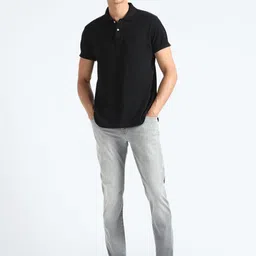 Flying Machine Men Mid Rise Tapered Fit Heavy Fade Stretchable Jeans image 4