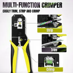 civon Rj45, Rj11 Cat5e/cat6 LAN 2 in 1 Modular Crimping Tool Networking Cat5 Cat6e Lan Cable Crimper Crimping Tool Manual Crimper image 4