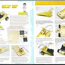 esptronics DIY Solar Panel Dc Motor Toy Car kit Science Project Working Model Educational Electronic Hobby Kit image 5