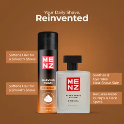 menz Luxury Combo Pack Original Shaving Foam 250Gm & After Shave Lotion 100Ml image 4