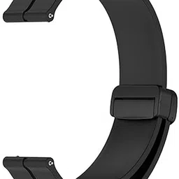 EWAccessories 20mm Quick Release Silicone Watch Band Strap with Folding Magnetic Lock 20 mm Silicone Watch Strap image 2