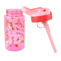 Smily Kiddos Pink Unicorn Printed Sipper Water Bottle 450 ml image 4