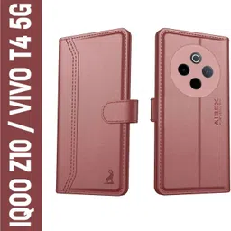 aibex Flip Cover for Vivo T4 5G / iQOO Z10 5G |Premium Leather Finish | Magnetic Closure | Kickstand Feature-picture-28