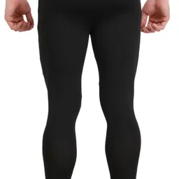 sportinger Solid, Color Block Men Black Tights image 3
