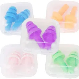 morbee 5 Pairs -Ear Plugs Soft Silica Gel Noise Reduction /Reusable e2 Ear Plug image 3