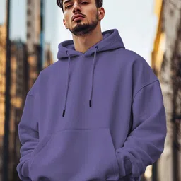 nobero Men Full Sleeve Solid Hooded Sweatshirt-picture-18