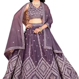 avitaatex Embroidered Semi Stitched Lehenga Choli image 1