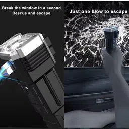 cicasto Emergency LED Flashlight with USB Charging Port 4 hrs Torch Emergency Light image 4