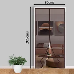 safemyles Auto-Closing Magnetic Door Polyester Washable Adults Mosquito Net-picture-16