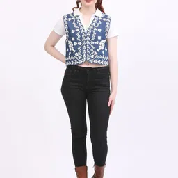 Embroidered Women Waistcoat-image-11