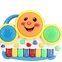 Drum Keyboard Musical Toys with Flashing Lights - Animal Sounds and Songs-image-65