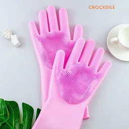 Silicone Gloves for Fruits & Vegetable Wash Wet and Dry Glove-image-56