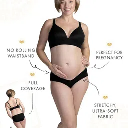 bairstow Pack of 3 Women Maternity Black, Pink, Light Blue Panty image 5