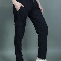 dywer Women Solid Black Track Pants-picture-18