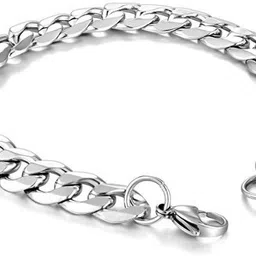 meenaz Metal, Silver, Alloy, Steel, Stainless Steel Platinum, Rhodium, Silver Bracelet-picture-22