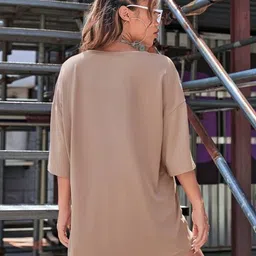 christy world Pack of 2 Women Printed Round Neck Pure Cotton Multicolor T-Shirt image 4