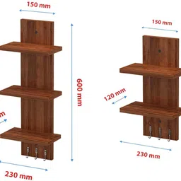 luxeloom Solid Wood Open Book Shelf image 2