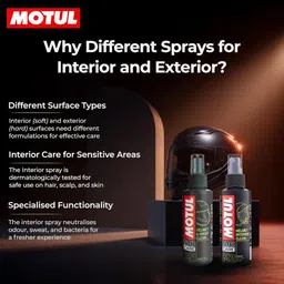 motul MTCD-181 Polish & M1 Helmet Visor clean & M2 Interior Clean Spray Mould Release image 2