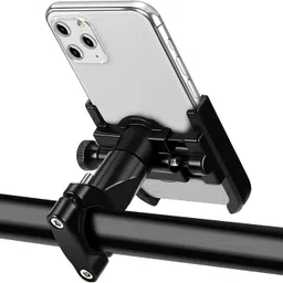 hench 360 Degree Rotating Mirror Universal Bike Mount Holder Version 2 Metal Body Bike Mobile Holder image 2