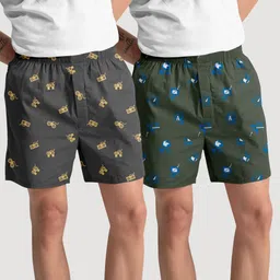 santenterprise Pack of 2 Printed Women Boxer-picture-27