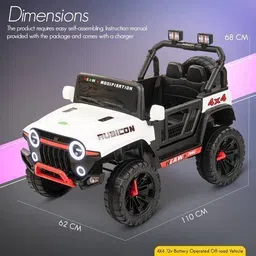 device of cap with magic stick Jeep Battery Operated Ride On image 3