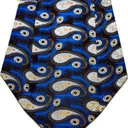 VOICI Paisley Design Blue color pocket square and Cravat image 4