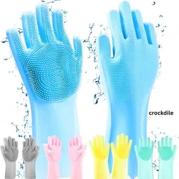 Comfortable Silicone Gloves for Home Use Wet and Dry Glove-image-23