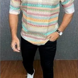 kmenterprise Men Printed Cotton Blend Straight Kurta image 1