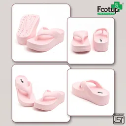 footup Super Soft|Orthopedic|Comfortable|Lightweight|Diabetic Women Flip Flops image 4