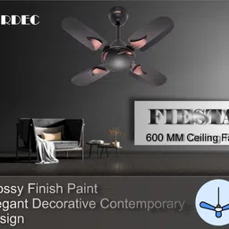 airdec Fiesta with 2 Year Warranty Energy Saving 600 mm Ceiling Fan image 3
