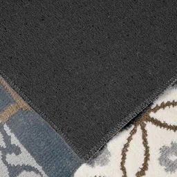 Saral Home Blue & Brown Geometric Carpet image 4